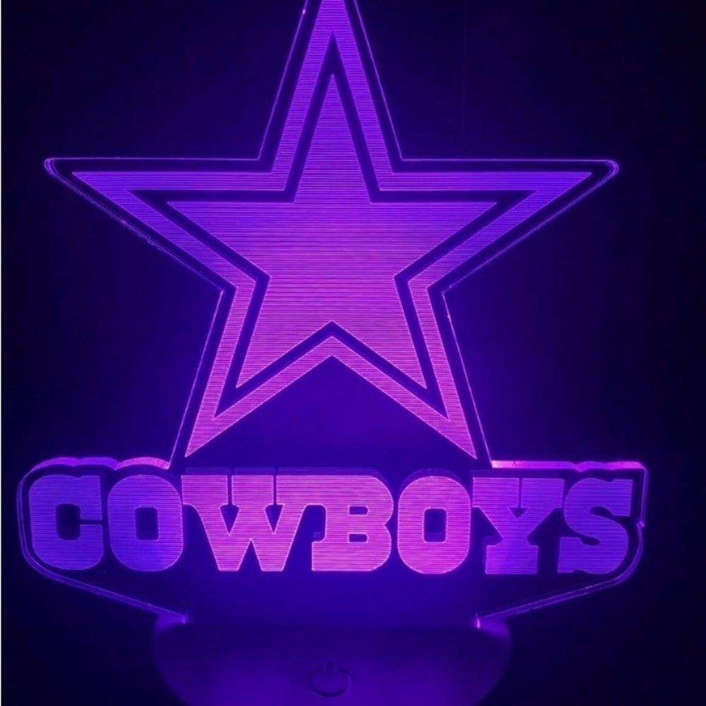 LED Multiple Color Changer Cowboy Star Sign